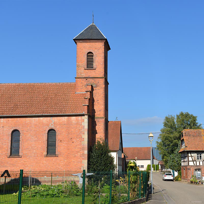 the church in Ingolsheim